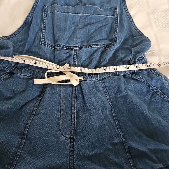 Blue Denim Overalls with Drawstring - Picture 5 of 16